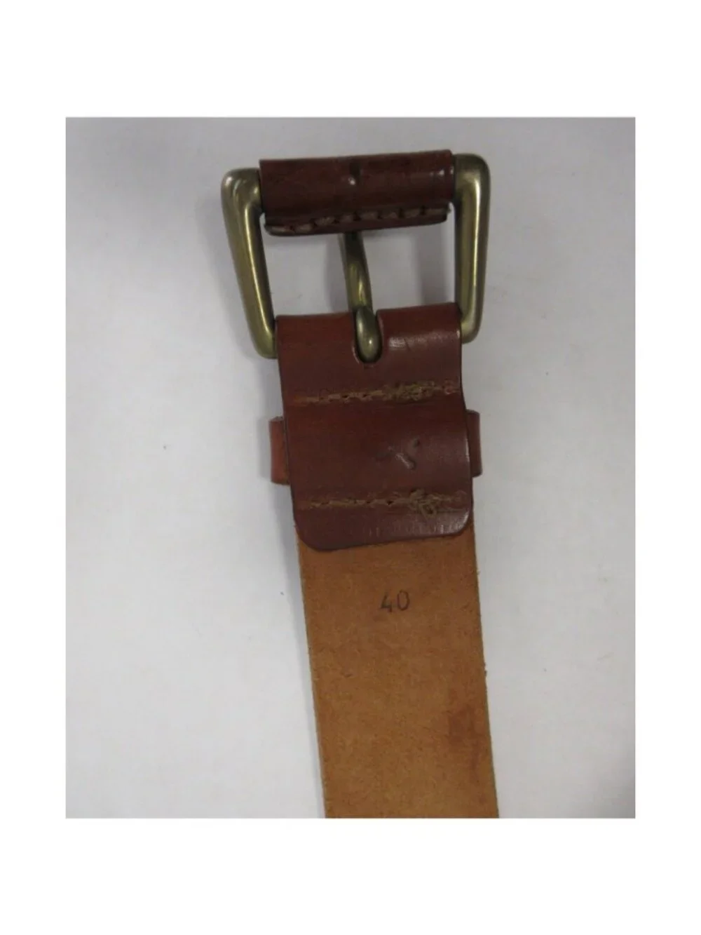 Polo Ralph Lauren Belt 40 Leather Classic Pony Logo Made in Italy